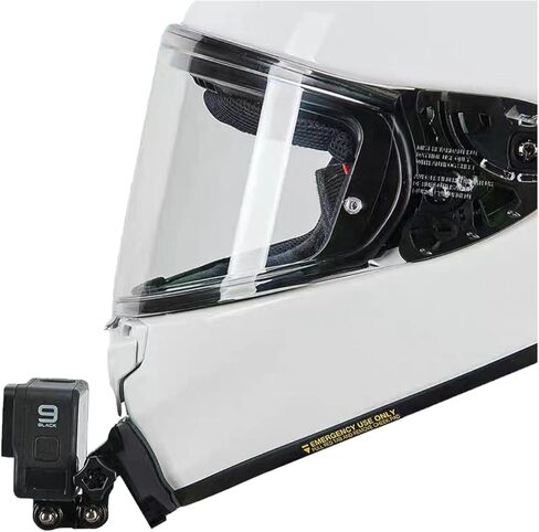 مجموعة تركيب الذقن لخوذة الدراجة النارية مخصصة لكاميرا جو برو اكشن مع وسادات لاصقة وخطاف على شكل حرف J SHOEI-z8 in Kuwait