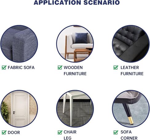 واقي الأثاث من خدش القطط من كيتجو - 12 قطعة، واقي أريكة مضاد للخدش، واقي خدش شفاف للقطط لأثاث طاولة كرسي الأريكة، واقي زاوية القطط، مقاسين in Kuwait