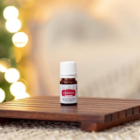 Young Living Lemongrass Vitality - Culinary & Beverage Flavoring Essential Oil - 100% Pure and Natural, Premium-Grade - Digestive Support - Fresh and Citrusy Flavor - 5ml in Saudi Arabia
