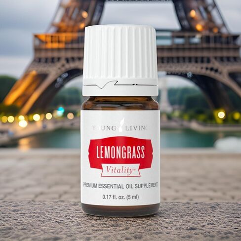 Young Living Lemongrass Vitality - Culinary & Beverage Flavoring Essential Oil - 100% Pure and Natural, Premium-Grade - Digestive Support - Fresh and Citrusy Flavor - 5ml in Saudi Arabia