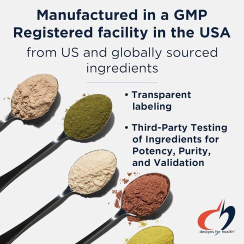 Designs for Health DHEA 25mg - مكمل DHEA للرجال + النساء - مكمل للمساعدة في دعم الشيخوخة الصحية، وسلامة العضلات، والطاقة + التوليف الهرموني - غير معدل وراثيًا (60 كبسولة) in Kuwait