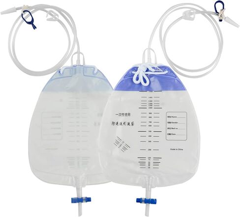 10 قطع من أكياس تصريف البول، وأكياس قسطرة ليلية، وحقيبة تجميع البول مع غرفة مضادة للارتجاع، وحقيبة تصريف طبية، وحوض تصريف سعة 1500 مل، وحقيبة بول قابلة للحمل، ونظام مبولة (موصل باغودا) in Kuwait