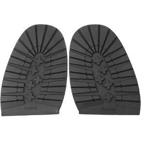 Rubber Front Soles, Non Skid Boot Soles, Anti Slip Stick Pad Boots Rubber Stick Pad for Shoes Grips Boots on Bottoms(Black Forefoot)