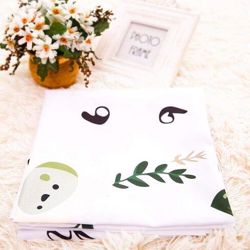 Baby Milestone Blanket – Boy & Girl Baby Photo Backdrop Blanket – Soft Polyester Greenery Floral New Mommy Essential – Newborn to 12 Month Gender Neutral Baby Gift – 39"x39" White in Saudi Arabia