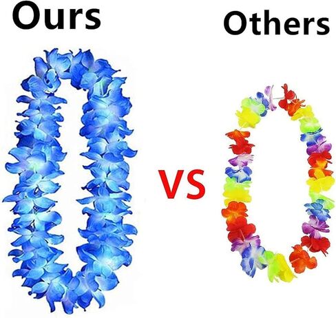 6 قطع سميكة مقاس 41 بوصة من هاوايان ليس باللون الأزرق لحفلات التخرج، وحفلات الرقص، ودعامة الصور في الهواء الطلق (6 قطع) in Kuwait