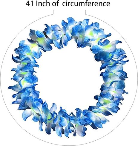 6 قطع سميكة مقاس 41 بوصة من هاوايان ليس باللون الأزرق لحفلات التخرج، وحفلات الرقص، ودعامة الصور في الهواء الطلق (6 قطع) in Kuwait