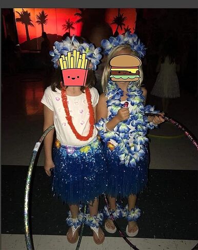 6 قطع سميكة مقاس 41 بوصة من هاوايان ليس باللون الأزرق لحفلات التخرج، وحفلات الرقص، ودعامة الصور في الهواء الطلق (6 قطع) in Kuwait