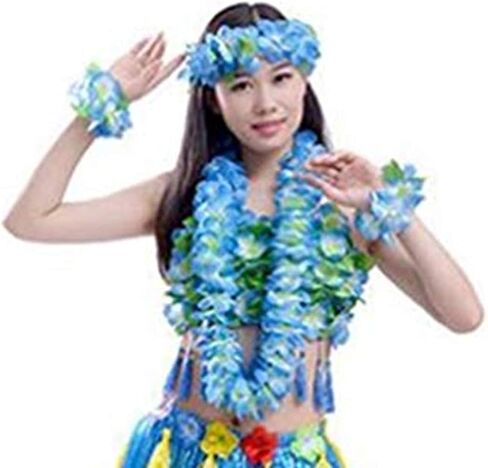 6 قطع سميكة مقاس 41 بوصة من هاوايان ليس باللون الأزرق لحفلات التخرج، وحفلات الرقص، ودعامة الصور في الهواء الطلق (6 قطع) in Kuwait