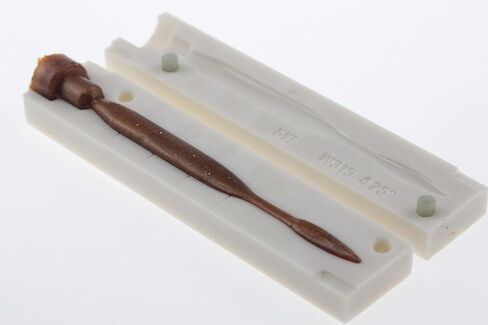 Soft Plastiс Mold Lure Making Injection Molds Fishing Lures Dream Shot Worm 4.25'' W315 in Saudi Arabia