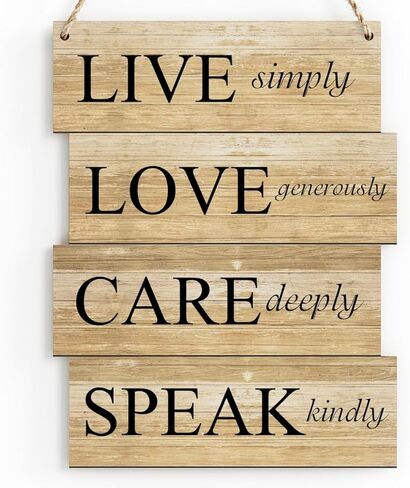 ديكور جداري مسيحي ملهم، ديكور معلق على الحائط للمنزل والمكتب وغرفة النوم والحمام وغرفة المعيشة وآيات الكتاب المقدس وديكور الحائط الريفي والمزرعة الخشبية وديكور الحائط in Kuwait