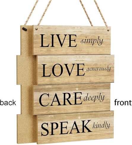 ديكور جداري مسيحي ملهم، ديكور معلق على الحائط للمنزل والمكتب وغرفة النوم والحمام وغرفة المعيشة وآيات الكتاب المقدس وديكور الحائط الريفي والمزرعة الخشبية وديكور الحائط in Kuwait