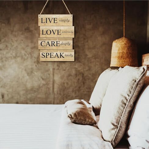 ديكور جداري مسيحي ملهم، ديكور معلق على الحائط للمنزل والمكتب وغرفة النوم والحمام وغرفة المعيشة وآيات الكتاب المقدس وديكور الحائط الريفي والمزرعة الخشبية وديكور الحائط in Kuwait