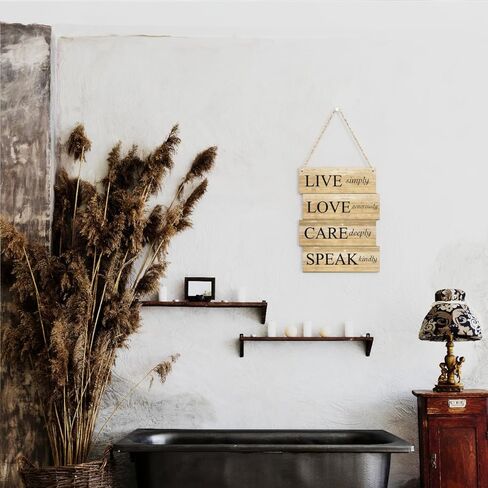 ديكور جداري مسيحي ملهم، ديكور معلق على الحائط للمنزل والمكتب وغرفة النوم والحمام وغرفة المعيشة وآيات الكتاب المقدس وديكور الحائط الريفي والمزرعة الخشبية وديكور الحائط in Kuwait