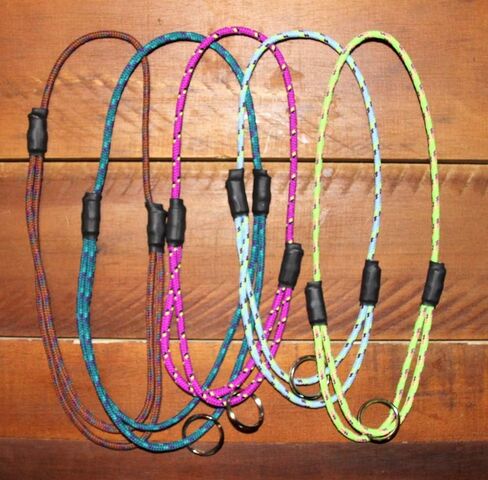 National Leash Thin Mountain Rope Dog ID Collar - Blue Eyes -XS/Toy Size (6"-12") - The Original Snickers Collar in Saudi Arabia