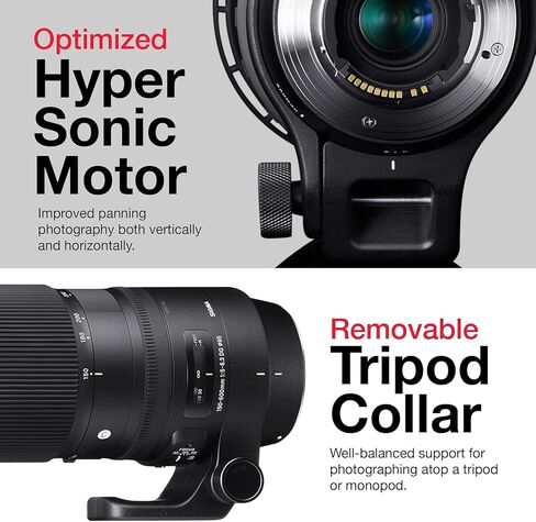 عدسة سيجما 150-600 ملم 5-6.3 معاصرة DG OS HSM لكاميرات Canon مع فلتر حماية 95 ملم + حزمة ملحقات Sunshine Photo Pro... in Saudi Arabia
