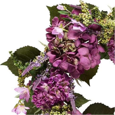 Nearly Natural 24in. Hydrangea Artificial Wreath in Saudi Arabia