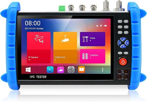 جهاز اختبار كاميرا CCTV من Rsrteng، IPCXS-ACHIMNORTUV، ميزات كاملة، شاشة لمس IPS مقاس 7 بوصة، جهاز اختبار CCTV مع HD-TVI HD-CVI AHD SDI IP، دعم كاميرا DMM OPM VFL TDR، ميزات POE W-I-F-I 4K HDMI in Kuwait