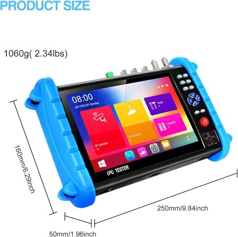 جهاز اختبار كاميرا CCTV من Rsrteng، IPCXS-ACHIMNORTUV، ميزات كاملة، شاشة لمس IPS مقاس 7 بوصة، جهاز اختبار CCTV مع HD-TVI HD-CVI AHD SDI IP، دعم كاميرا DMM OPM VFL TDR، ميزات POE W-I-F-I 4K HDMI in Kuwait