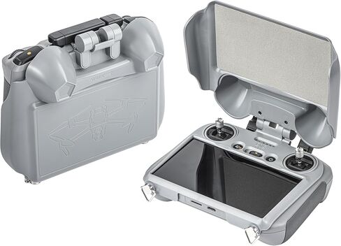 غطاء حماية شاشة ميني 4 برو ار سي 2 2 في 1، غطاء صلب واقي من الشمس لجهاز دي جيه اي ميني 4 برو / دي جيه اي اير 3 مع ملحقات درون بجهاز تحكم ار سي 2 (لوحدة تحكم ار سي 2) in Kuwait