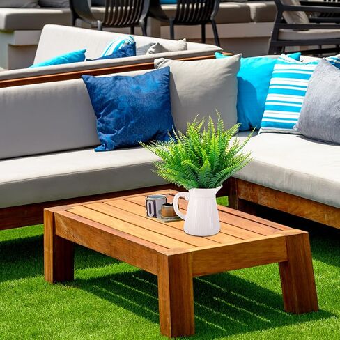 تيلدراسيل 18 قطعة من نباتات السرخس الاصطناعية، شجيرات نباتات بوسطن فيرن اصطناعية، نباتات خضرة بلاستيكية للاستخدام الخارجي والداخلي وديكور الحديقة المنزلية in Kuwait