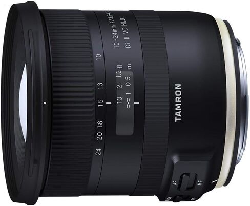 عدسة تامرون 10-24 ملم F/3.5-4.5 Di-II VC HLD عدسة تكبير بزاوية واسعة لكاميرات Canon APS-C الرقمية SLR (مجددة معتمدة) in Saudi Arabia