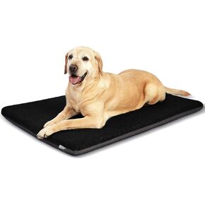 سرير كلب بانكو كبير جدًا مقاس 42 بوصة، وسادة قفص للكلاب، بساط قفص سرير متين وقابل للغسل ومقاوم للماء، سرير قفص ناعم من إسفنج الذاكرة قابل للتنفس، سرير كلب مهدئ لتقويم العظام (أسود، 41 × 29 × 2) in Kuwait