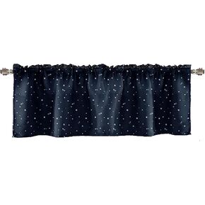 ED-Lumos Kids Window Valances Dark Blue Star for Children Boys Magical Bedroom Décor 1 Panel 52X18Inch in Saudi Arabia