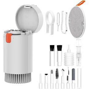5 in 1 Laptop Keyboard Cleaning Kit, Cell Phone Cleaning Kit, Clean Soft Brush Keyboard Cleaner, Multifunctional Computer Cleaning Tool Kit for Cleaning Headphones, Laptops, Airpods Pro, Camera Lenses