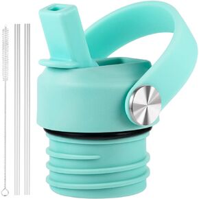 DBIW Straw Lid Compatible with Standard Mouth 24 oz 21 oz Hydro Flask, Lids with Straw Fits Hydroflask Water Bottles, Replacement Top, Straws Cap with Flexible Handle