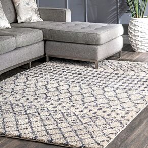 سجادة NuLOOM مغربية Barbara Accent، 3x5، بيج in Kuwait