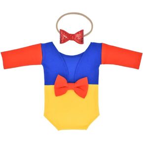 Newborn Romper Photography Outfits Girl Photo Shoot Princess Costume Romper with Hairband Set Baby Photoshoot Girl Props in Kuwait