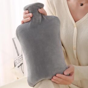 Hot Water Bottle with Soft Cover 2L Large Hot Water Bottle Rubber Hot Water Bag Hot Bag Pain Relief Shoulder Pain Relief Feet Warmer in Kuwait