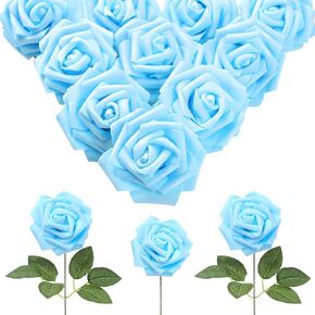 IPOPU Black Glitter Flowers Glitter Roses 3.15 in Stemless Foam Roses with Glitter, 30 PCS Foam Flowers Bulk Glitter Flowers for DIY Wedding Bridal Bouquet Home Party Decoration(Black Glitter) in Kuwait