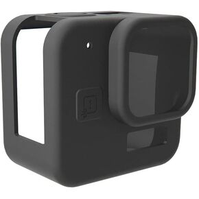 Silicone Case for GoPro Hero 11 Black Mini Tempered Glass Lens Protector Protective Film Cover for GoPro11 Mini Accessories (Black Case) in Saudi Arabia