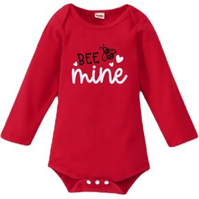 CM C&M WODRO Newborn Baby Boy Valentines Day Onesie Long Sleeve Cupids Wingman Bodysuit Romper Jumpsuit Infant Outfit Clothes in Kuwait