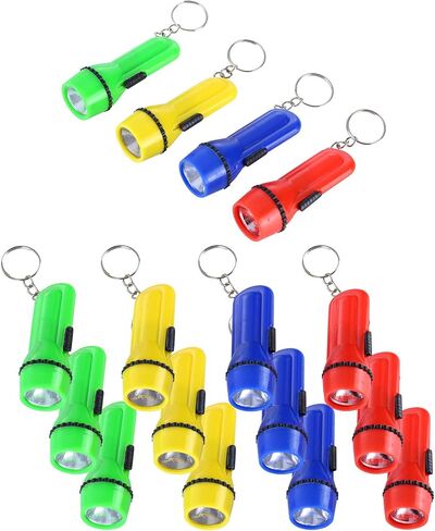 60 قطعة من سلسلة المفاتيح مصباح ليد صغير من ترونيسترو، مجموعة متنوعة من 4 ألوان كشاف كشاف محمولة مثالية للتخييم والقراءة الليلية وركوب الدراجات وحفلات الشواء والحفلات والمهرجانات in Kuwait
