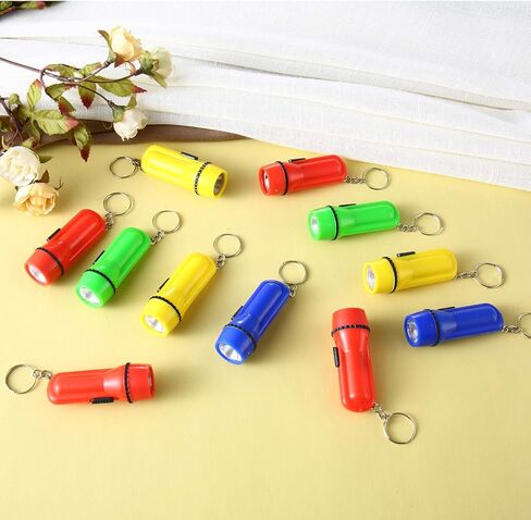 60 قطعة من سلسلة المفاتيح مصباح ليد صغير من ترونيسترو، مجموعة متنوعة من 4 ألوان كشاف كشاف محمولة مثالية للتخييم والقراءة الليلية وركوب الدراجات وحفلات الشواء والحفلات والمهرجانات in Kuwait