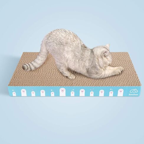 3 Pack ZooZoo Cat Scratching Board Set, Plain Cat Scratching Post Pad Made of Durable Corrugated Cardboard for Stress Relief, Pet Scratcher Fidget Toy Gift Claw Comfort in Kuwait