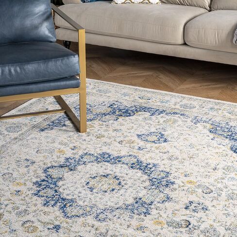 nuLOOM Verona Vintage Persian Area Rug, Oval 7x9, Blue in Saudi Arabia