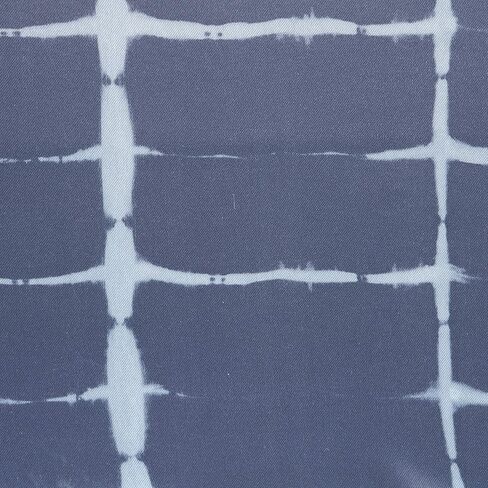 Sun Zero Saki Shibori Print Blackout Grommet Curtain Panel, 40" x 63", Navy Blue in Saudi Arabia