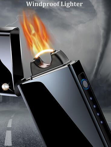 ولاعة كهربائية مقاومة للرياح، ولاعة قابلة لاعادة الشحن بمنفذ USB مع لهب قوس عالي الطاقة، ولاعات قوس مع حجر مشروع رومانسي in Kuwait