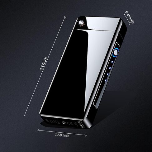 ولاعة كهربائية مقاومة للرياح، ولاعة قابلة لاعادة الشحن بمنفذ USB مع لهب قوس عالي الطاقة، ولاعات قوس مع حجر مشروع رومانسي in Kuwait