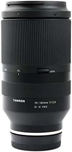 عدسة Tamron 70-180 مم f/2.8 Di III VXD لهاتف Sony E - تتضمن الحزمة الأساسية: عدسة غطاء توليب، فلتر للأشعة فوق البنفسجية، قلم تنظيف، منفاخ، قطعة قماش من الألياف الدقيقة ومجموعة تنظيف in Kuwait