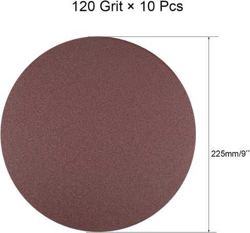 uxcell 10Pcs 5 Inch Hook and Loop Sanding Disc 80 Grits Flocking Sandpaper for Random Orbit Sander in Saudi Arabia