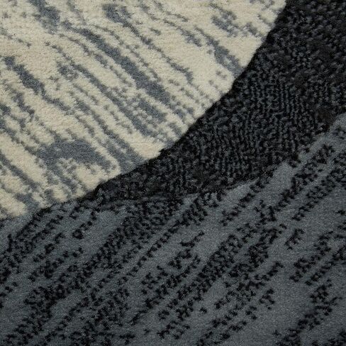 Home Dynamix Catalina Huron Contemporary Abstract Swirl Area Rug, Blue/Grey, 5'3"x7'2" in Saudi Arabia