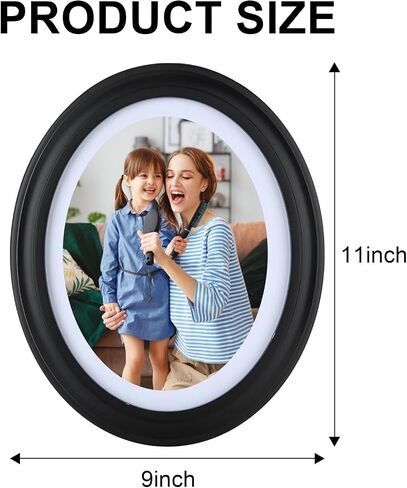 Voittozege 3 Pack Oval Picture Frames 5x7 Black Oval Frames with Mounting Screws and Hooks in Kuwait