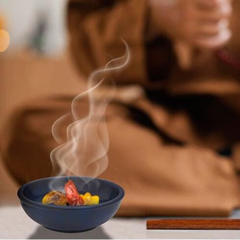 MaMeMi Incense Bowl Diameter 10 cm Blue in Kuwait