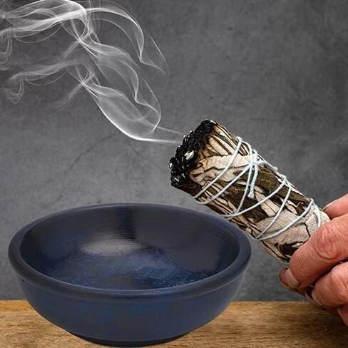 MaMeMi Incense Bowl Diameter 10 cm Blue in Kuwait