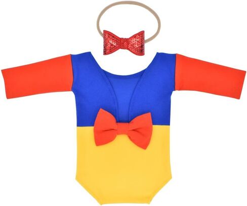 Newborn Romper Photography Outfits Girl Photo Shoot Princess Costume Romper with Hairband Set Baby Photoshoot Girl Props in Kuwait