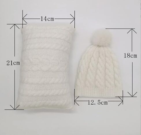 مجموعة قبعات للتصوير الفوتوغرافي للأطفال حديثي الولادة الشهري مع وسادة للأولاد والبنات حديثي الولادة والتقاط الصور أزياء لطيف وسادة in Kuwait